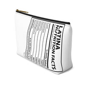 Latina Nutritional Facts Accessory Bag