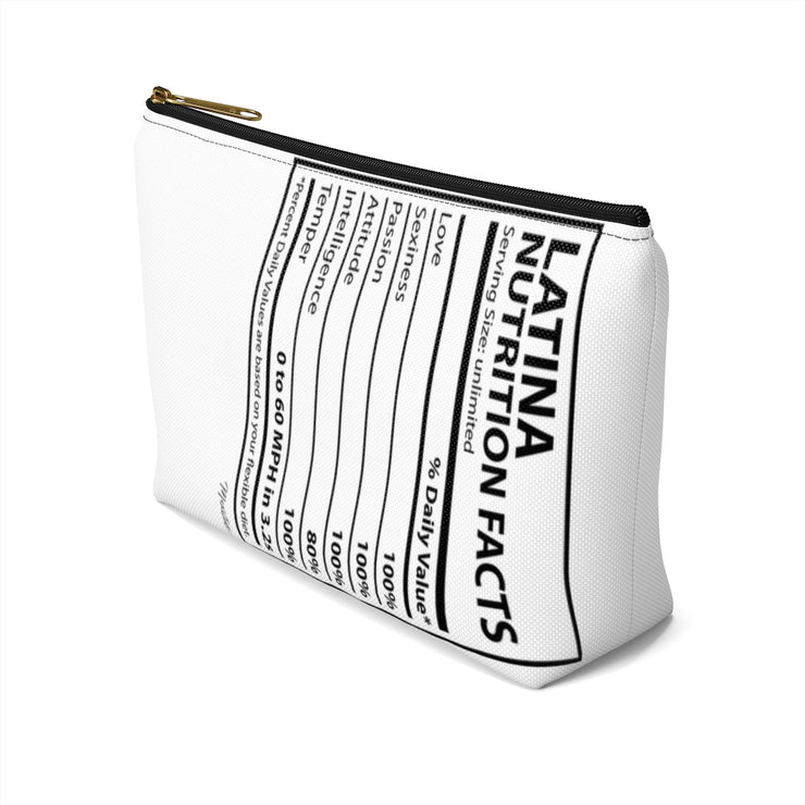 Latina Nutritional Facts Accessory Bag