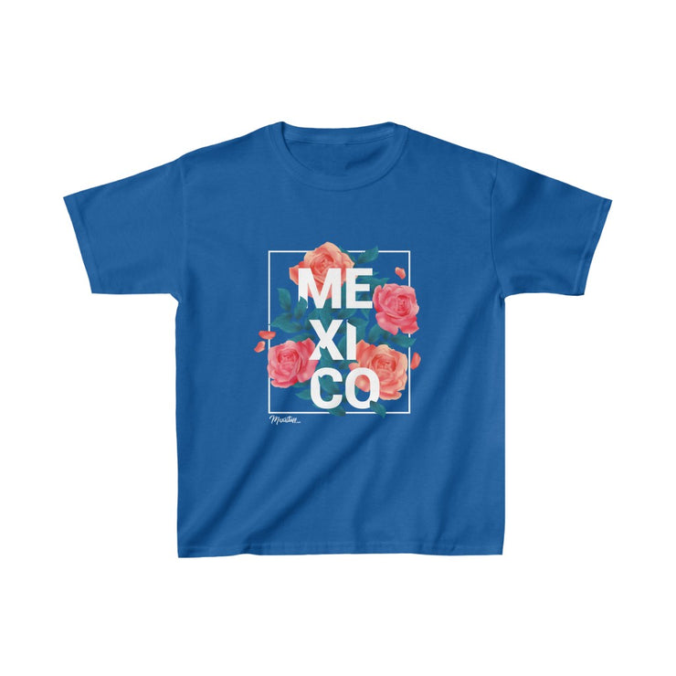 Mexico with Roses Young Kids Tee