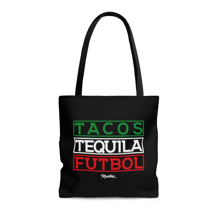 Tacos, Tequila y Futbol Tote Bag