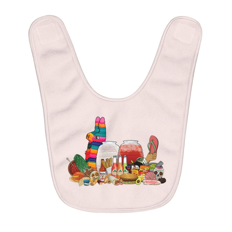 Mexistuff Fleece Baby Bib (Pink)