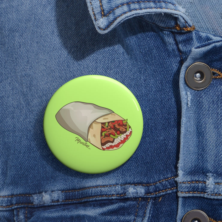 Burrito Pin Button