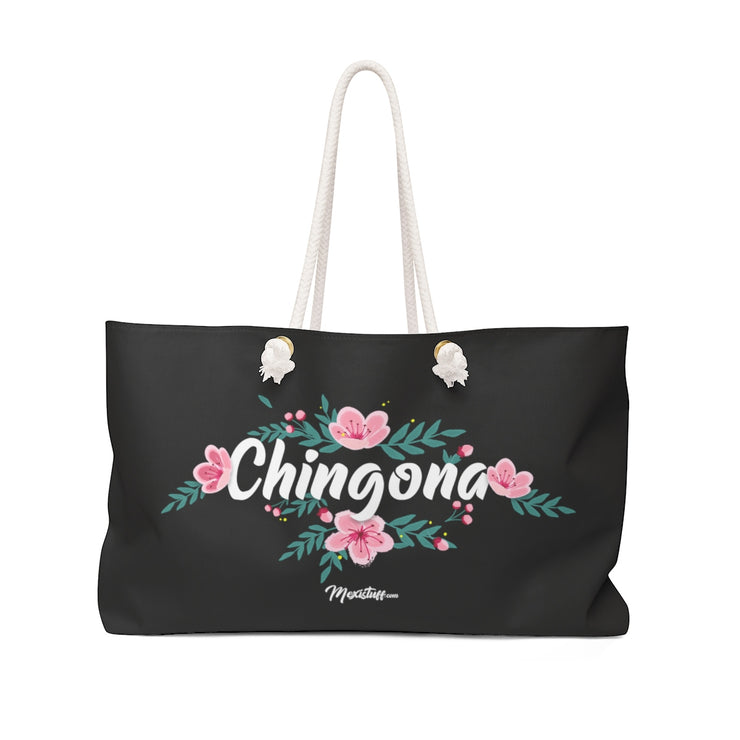 Chingona Flowers Weekender Bag
