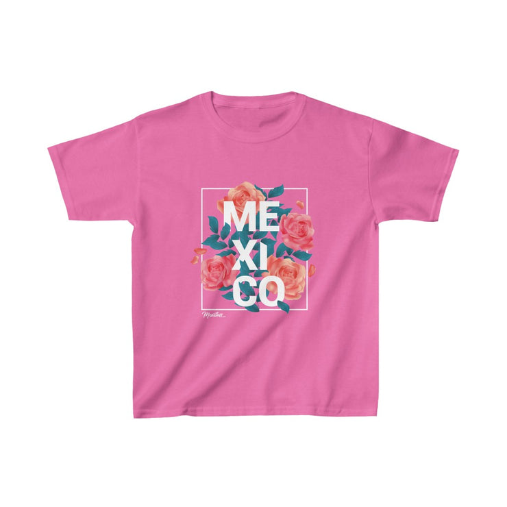 Mexico with Roses Young Kids Tee