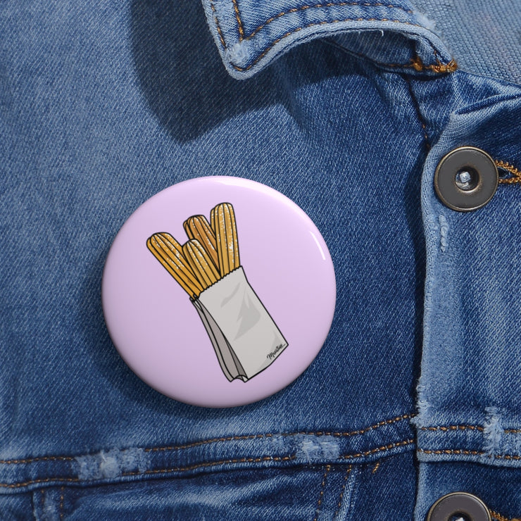 Churros Pin Button