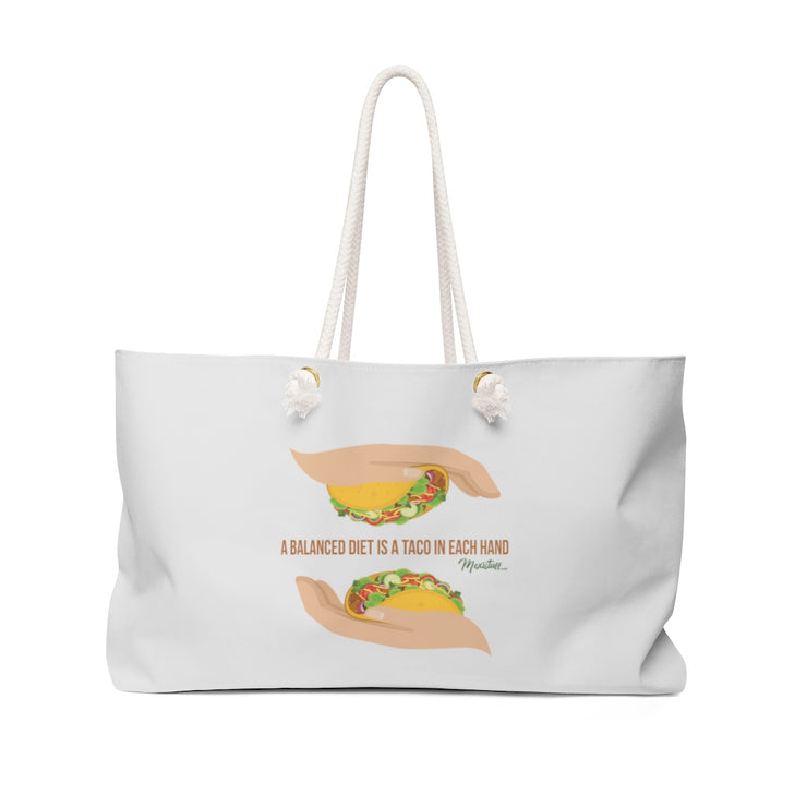 Balanced Taco Diet Weekender Bag