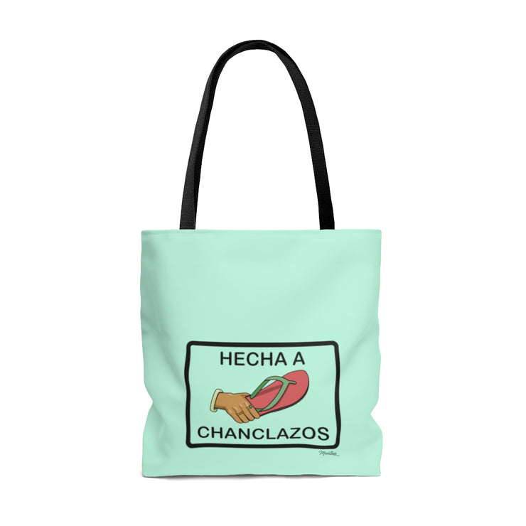Hecha A Chanclazos Tote Bag