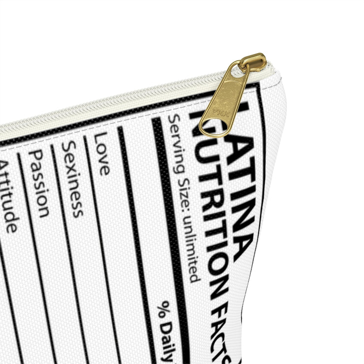 Latina Nutritional Facts Accessory Bag