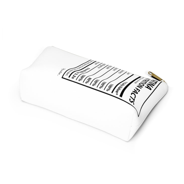 Latina Nutritional Facts Accessory Bag