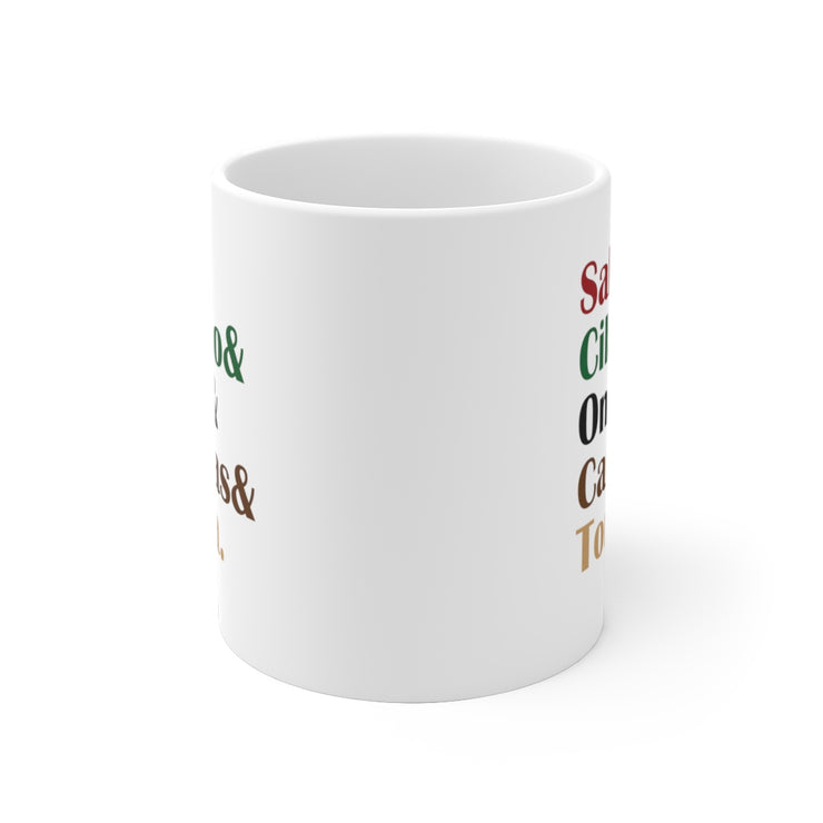 Salsa & Cilantro & Onion & Carnitas & Tortilla Mug