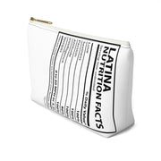 Latina Nutritional Facts Accessory Bag