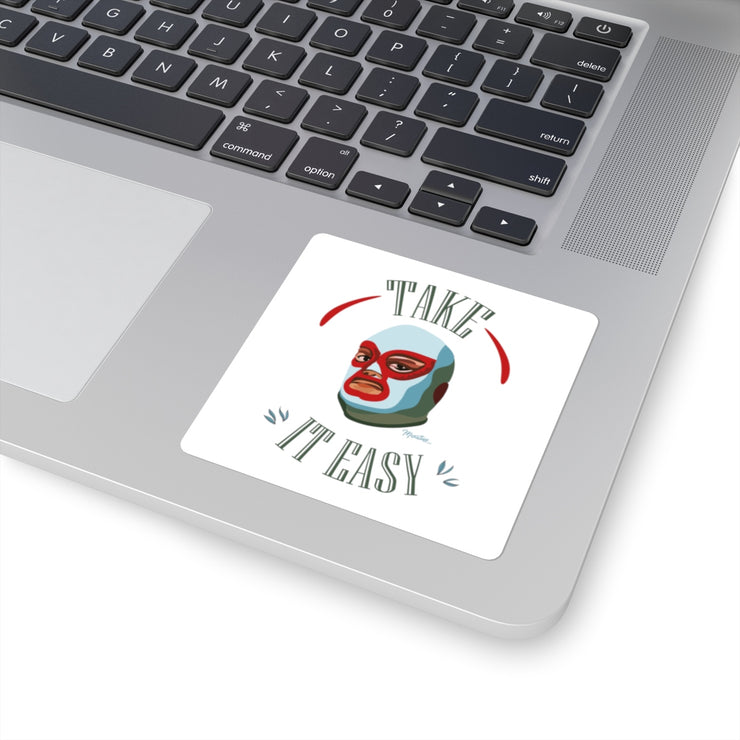 Take It Easy Square Sticker