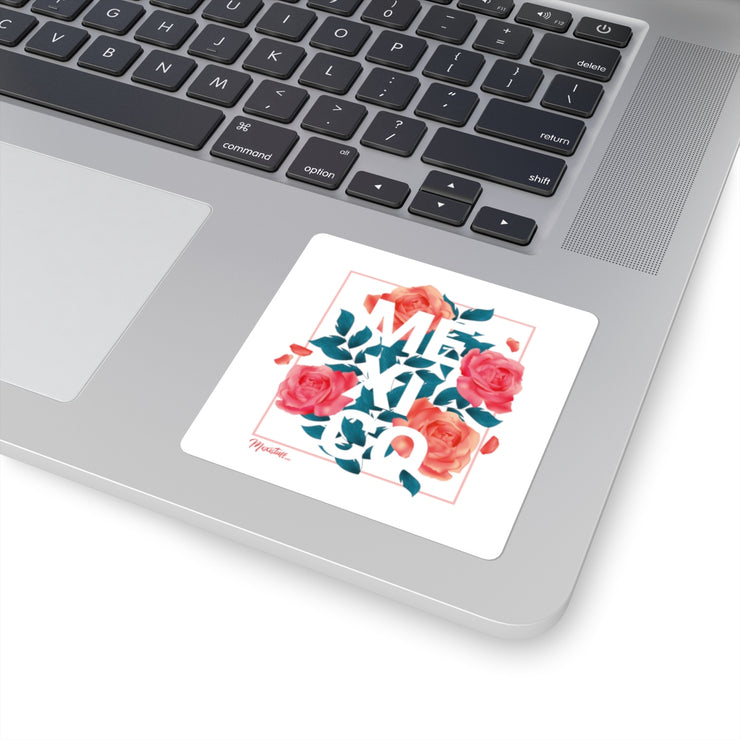 Mexi Roses Square Sticker