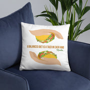 Balanced Taco Diet Stuffed Pillow