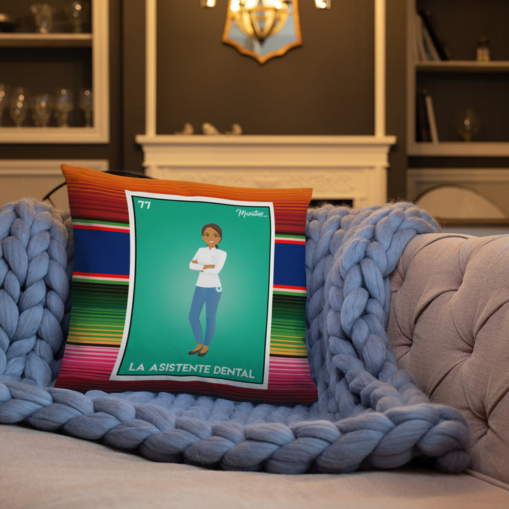La Asistente Dental Stuffed Pillow