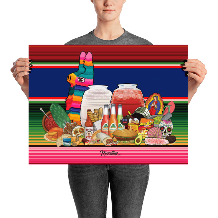 Mexistuff Design With Virgen Poster