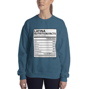 Latina Nutritional Facts Unisex Sweatshirt