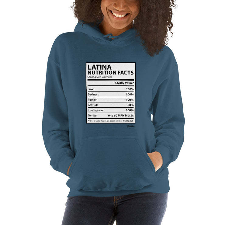 Latina Nutritional Facts Unisex Hoodie