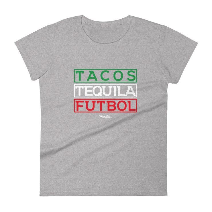 Tacos, Tequila y Futbol Premium Tee