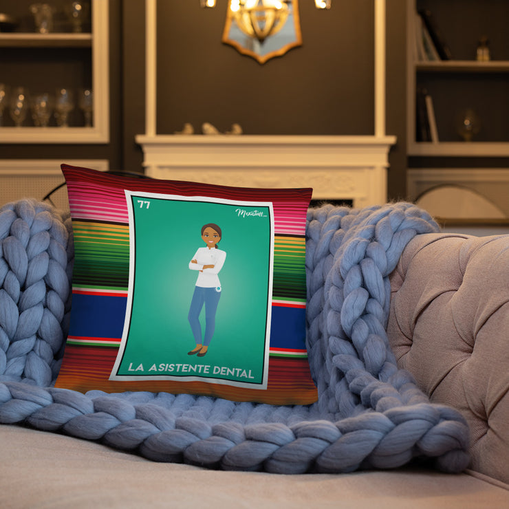 La Asistente Dental Stuffed Pillow