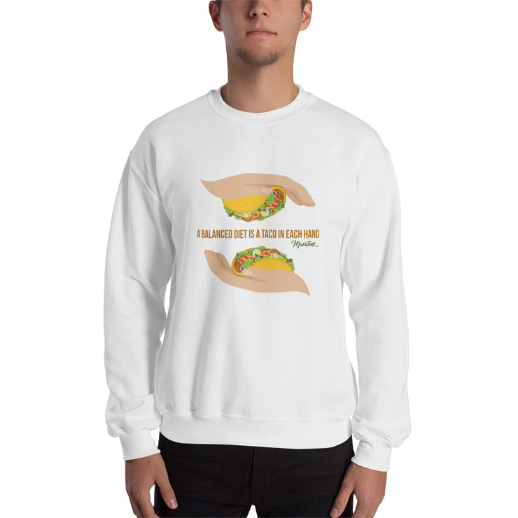 Balanced Taco Diet Sweatshirt
