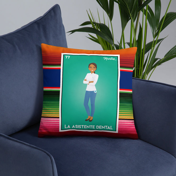 La Asistente Dental Stuffed Pillow