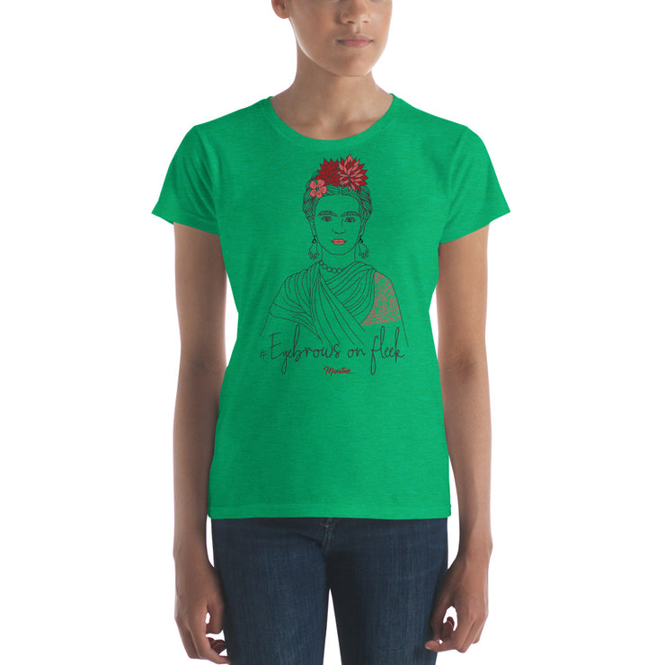 Frida Eyebrows #onfleeck Women's Premium Tee