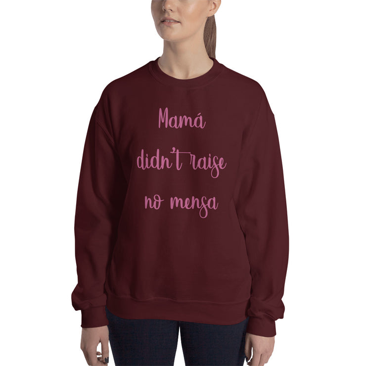 Mama Didn´t Raise No Mensa Unisex Sweatshirt