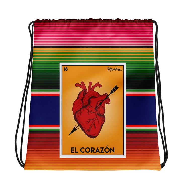 El Corazon Drawstring bag