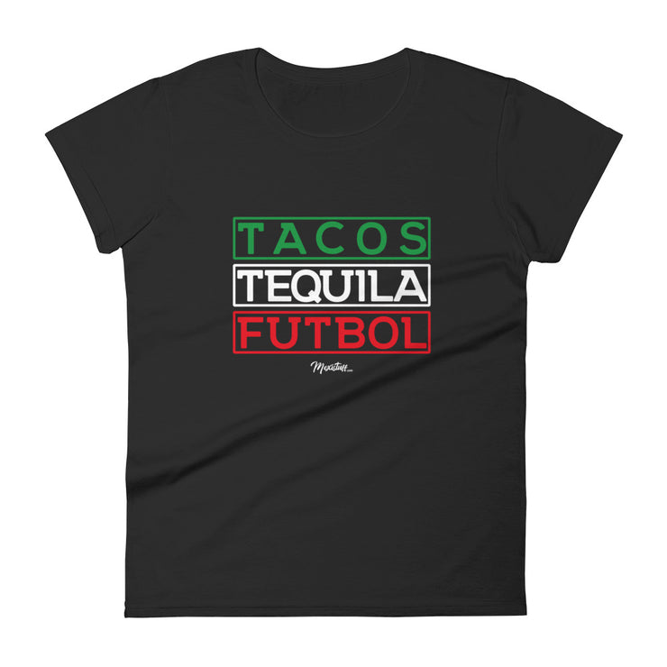Tacos, Tequila y Futbol Premium Tee