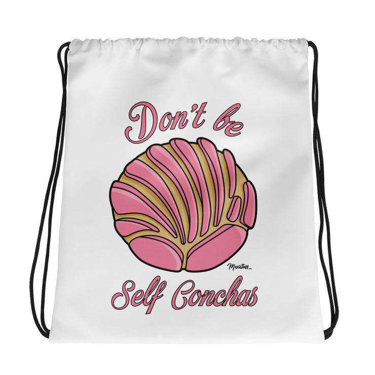 Don't Be Self Concha Drawstring bag