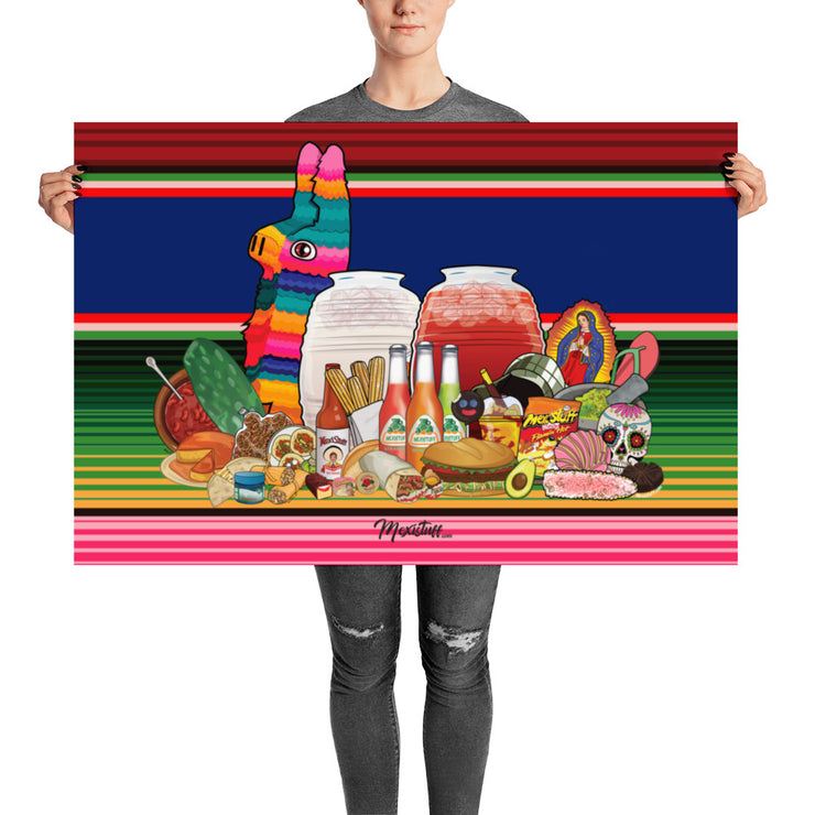 Mexistuff Design With Virgen Poster