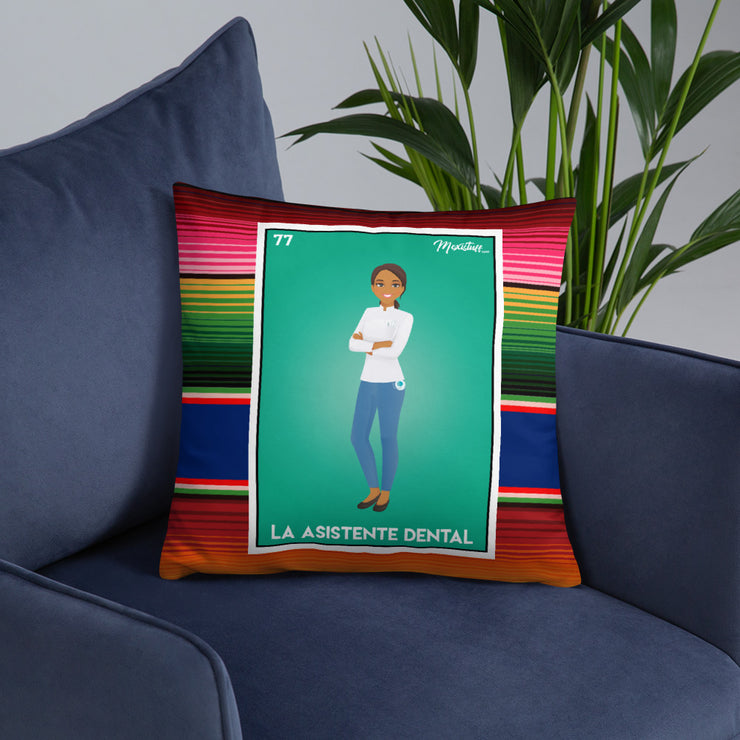 La Asistente Dental Stuffed Pillow