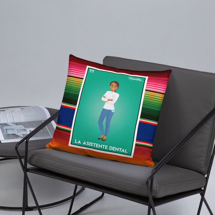 La Asistente Dental Stuffed Pillow