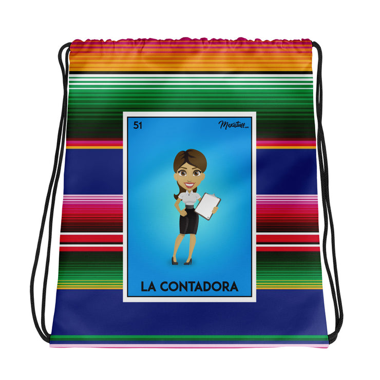 La Contadora Drawstring Bag