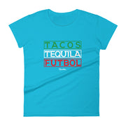 Tacos, Tequila y Futbol Premium Tee