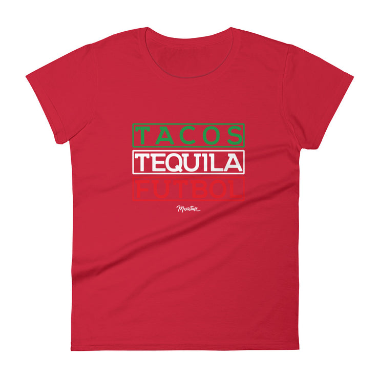 Tacos, Tequila y Futbol Premium Tee