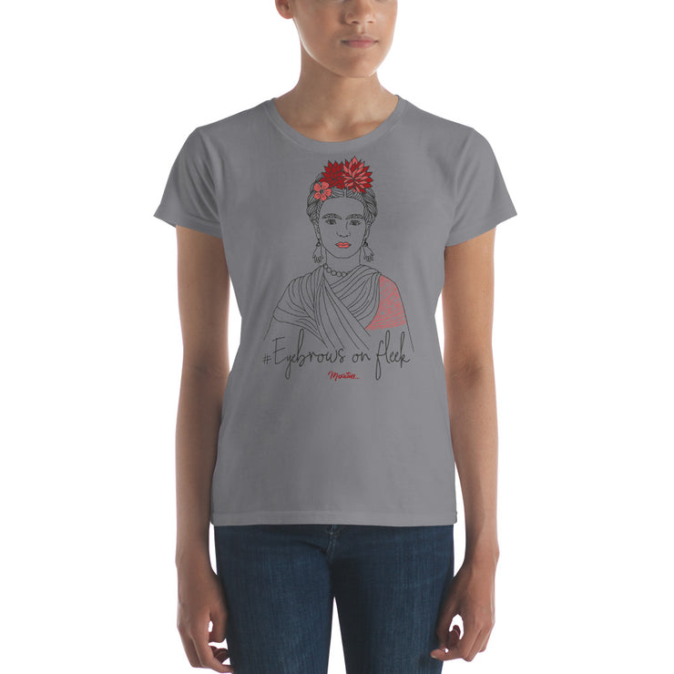 Frida Eyebrows #onfleeck Women's Premium Tee