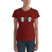 Mexican Flag Sunglasses Women's Premium Tee