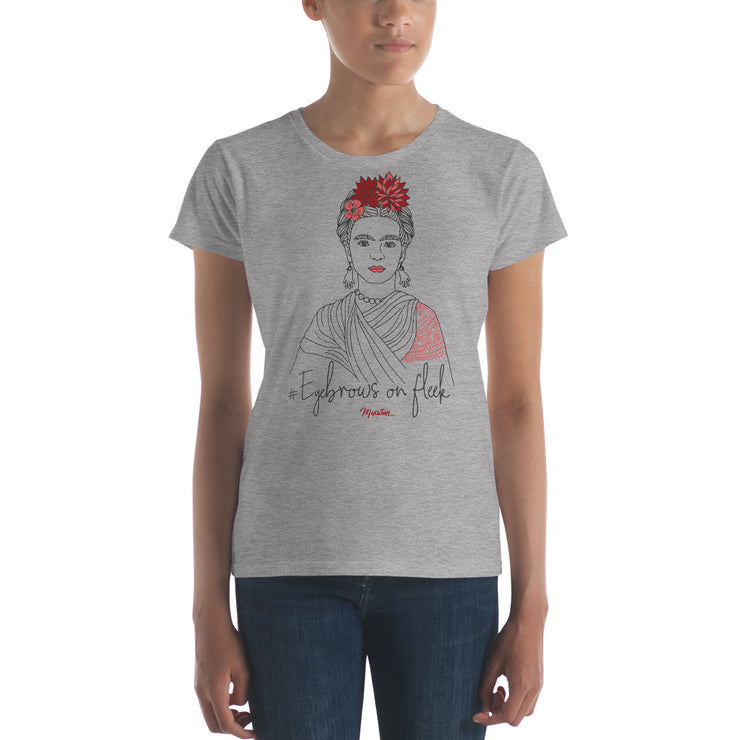 Frida Eyebrows #onfleeck Women's Premium Tee