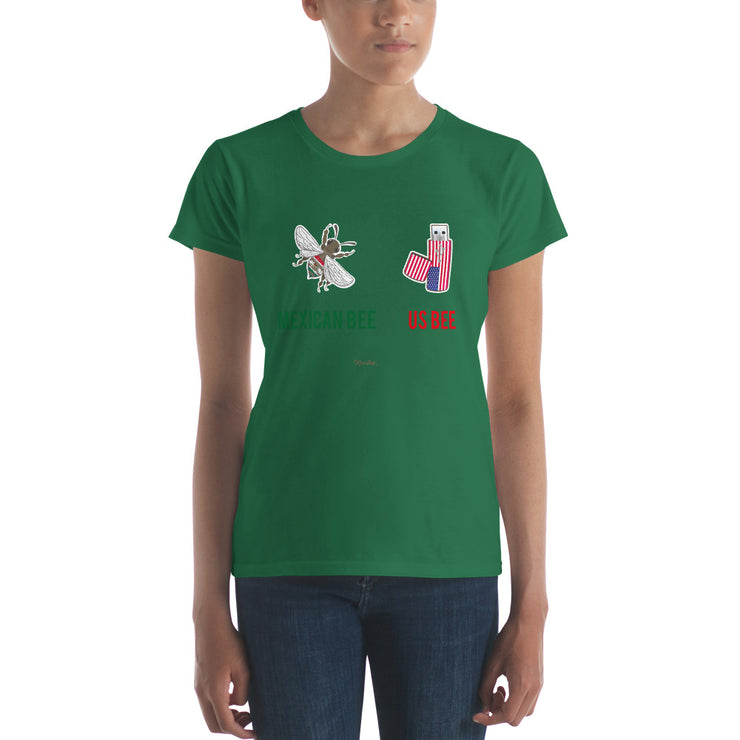 Mexican Bee  US Bee Women's Premium Tee