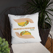 Balanced Taco Diet Stuffed Pillow