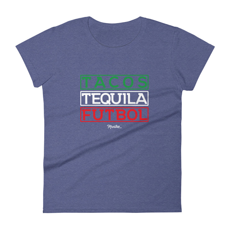 Tacos, Tequila y Futbol Premium Tee