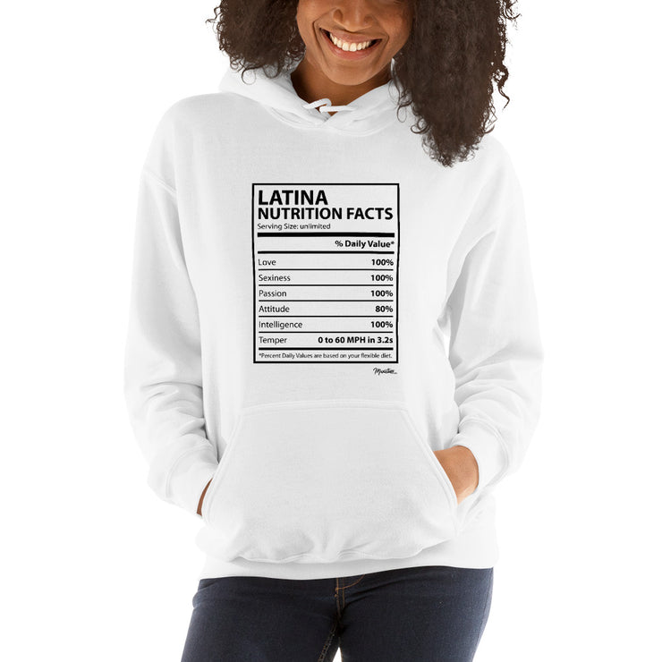 Latina Nutritional Facts Unisex Hoodie
