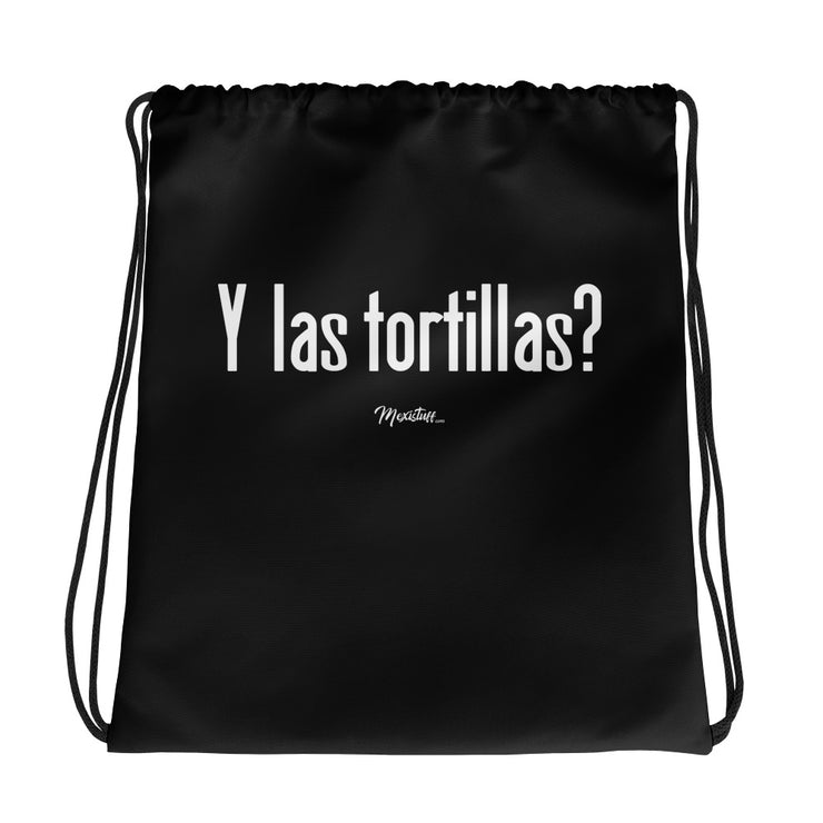 Y Las Tortillas Drawstring bag