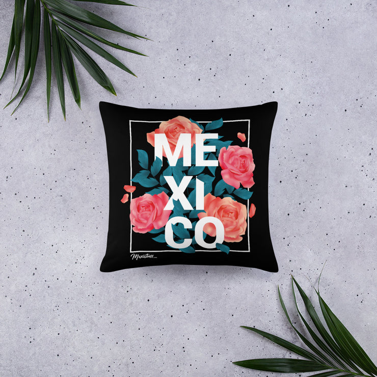 Mexi-Rosas Stuffed Pillow