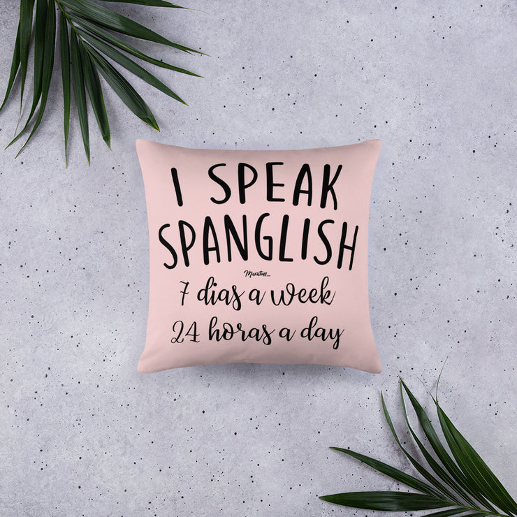 I Speak Spanglish Stuffed Pillow