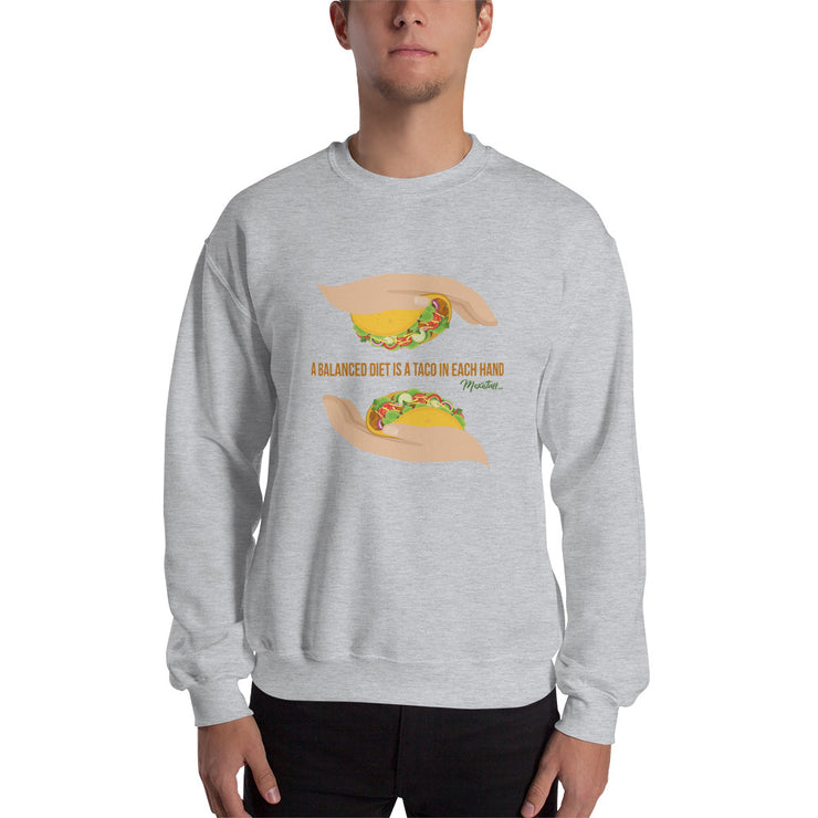 Balanced Taco Diet Sweatshirt