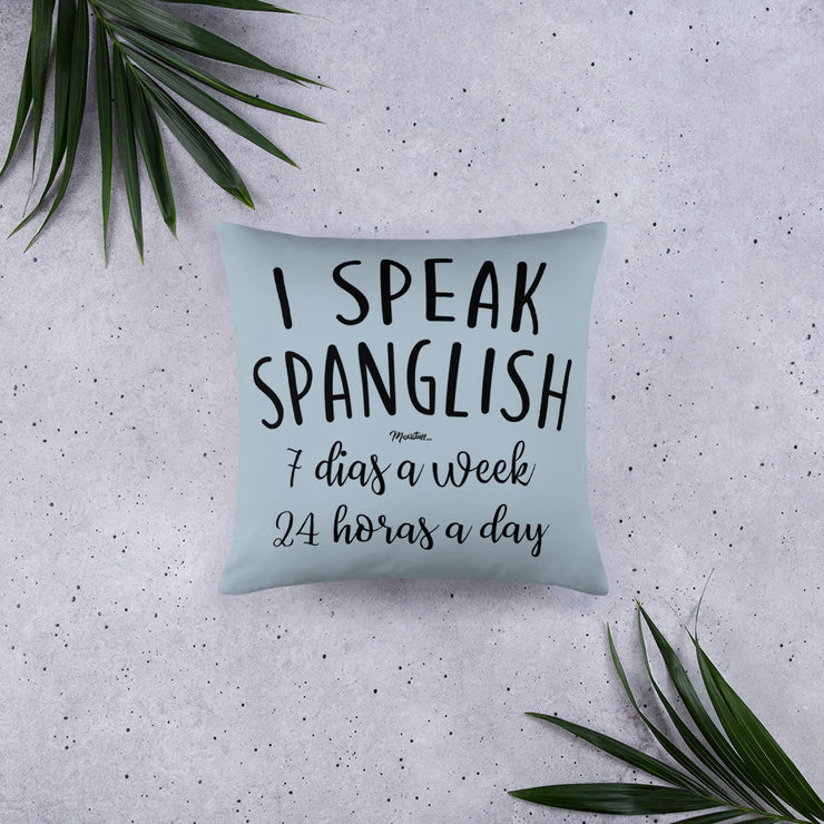 I Speak Spanglish Stuffed Pillow