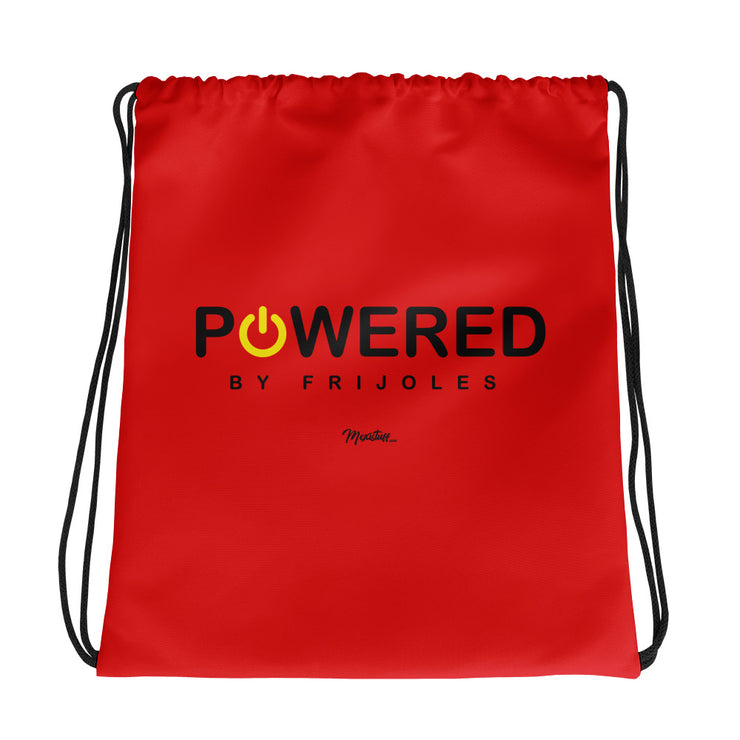 Powered By Frijoles Drawstring bag